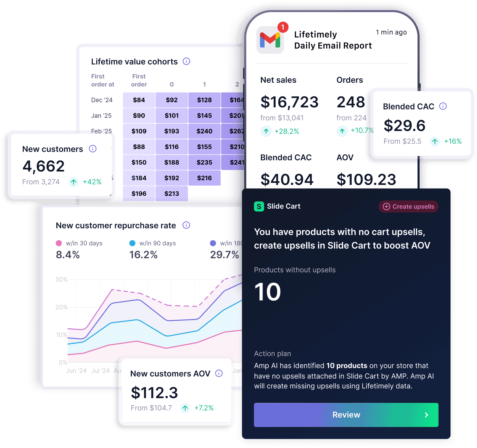 Amp AI maximizes ad spend in Lifetimely