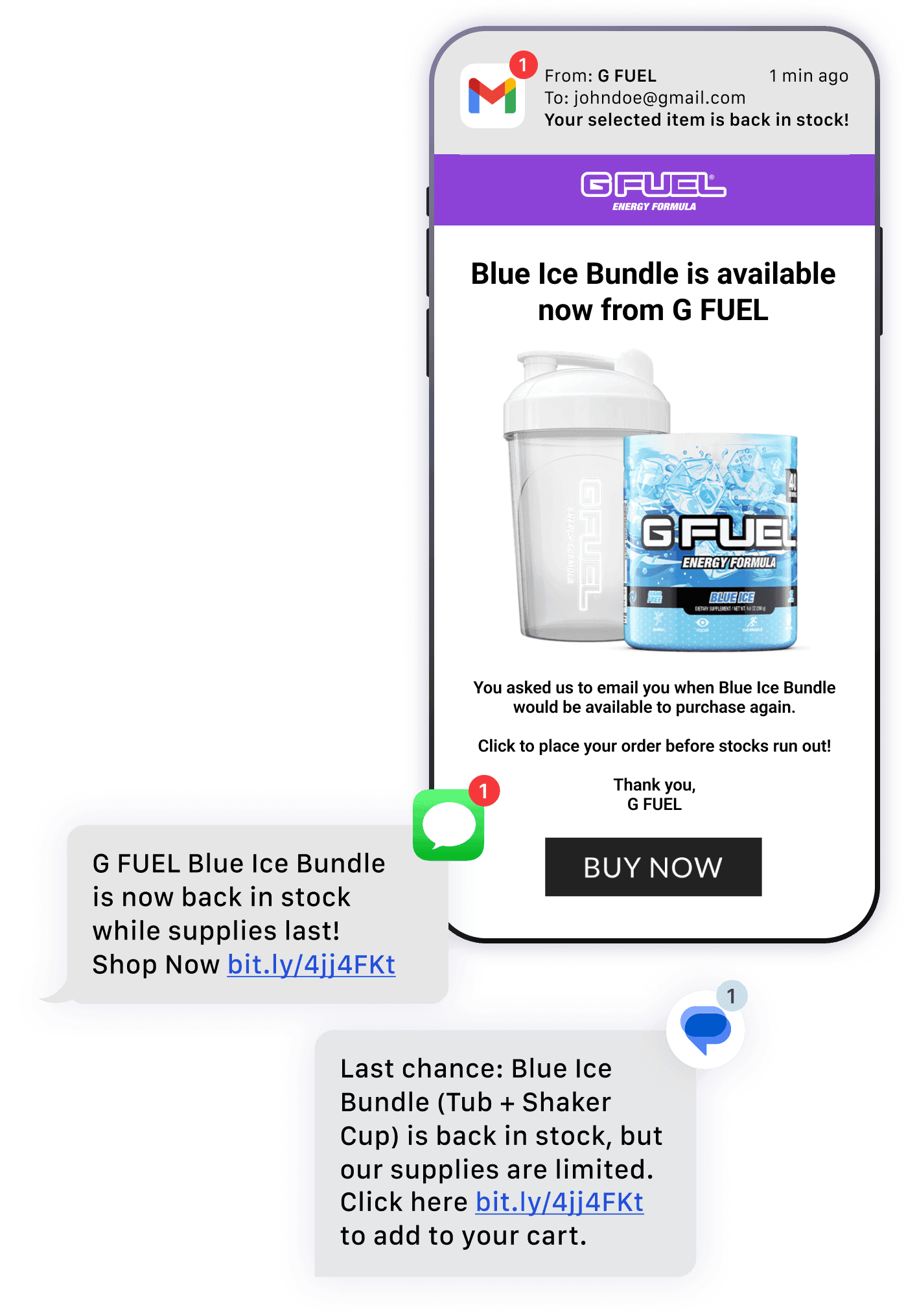 G FUEL Back in Stock notifications