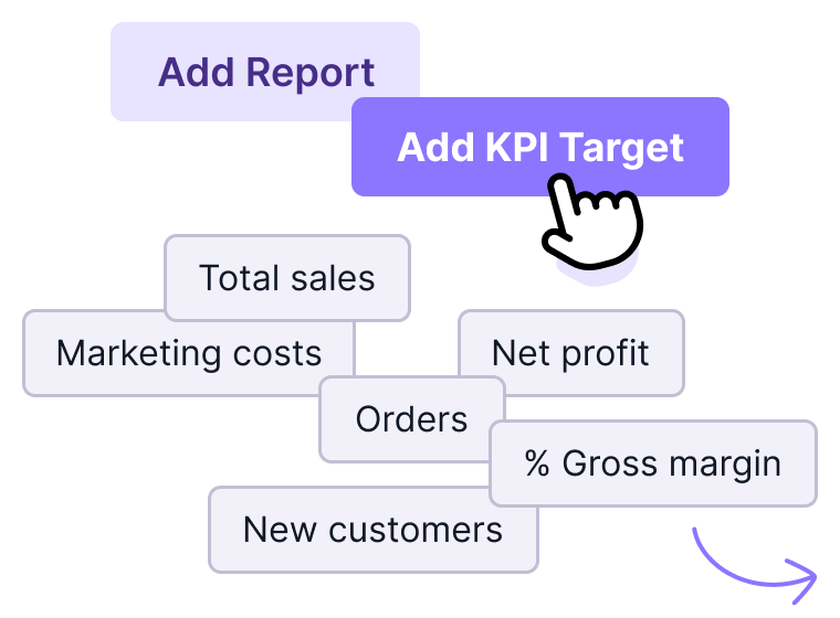 Choose metrics and custom filters
