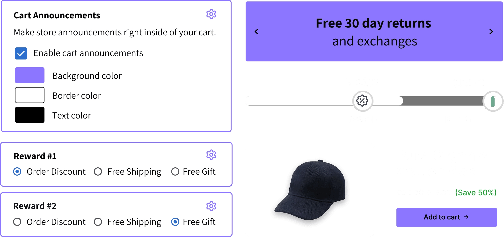 Customizable Slide Cart